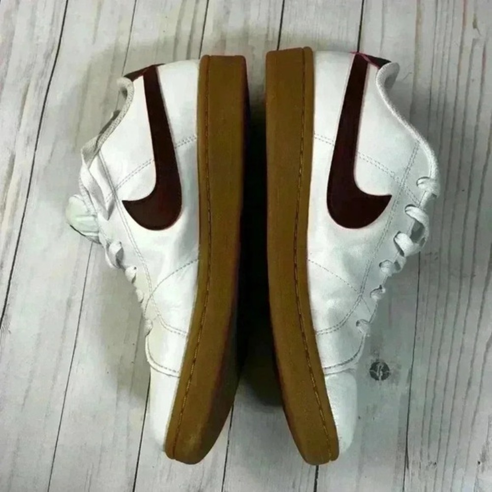 Nike Court Royale 2 Low White Dark‎ Beetroot Gum Sneakers Size 8 - Picture 8 of 8